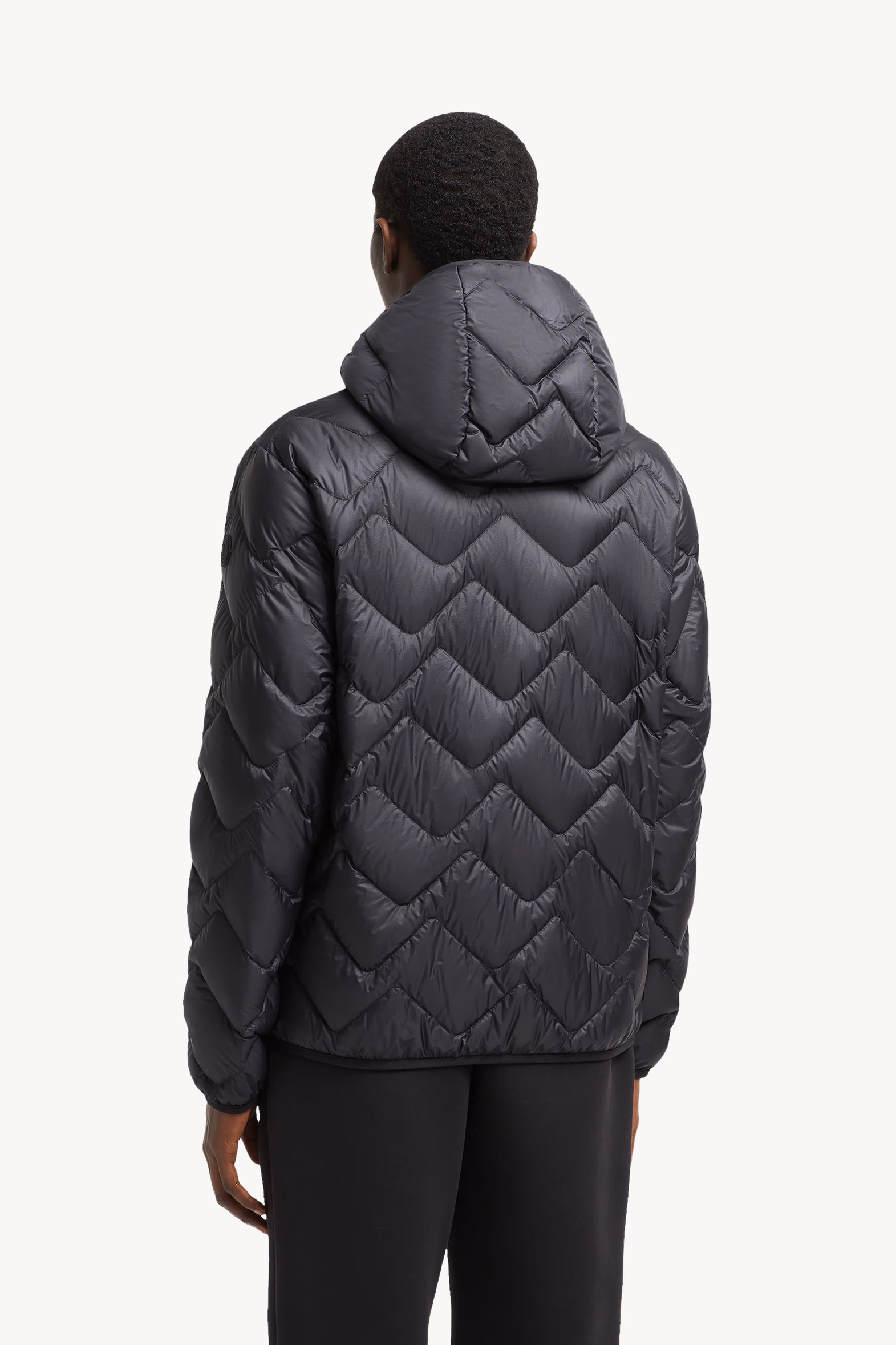 Plumífero corto acolchado con motivo de olas Bimont Hombre Negro Moncler 5